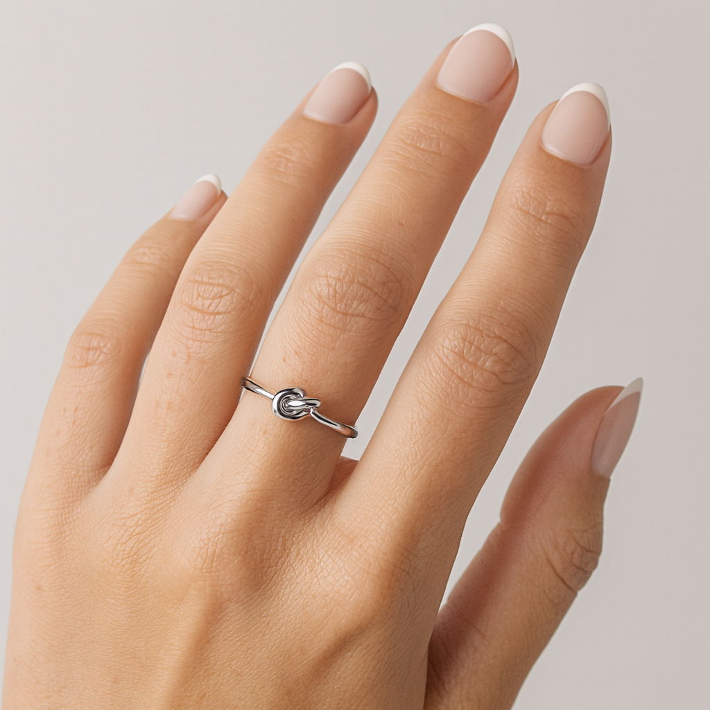 Anello Nodo Chic in Acciaio Inox – Minimal & Elegante