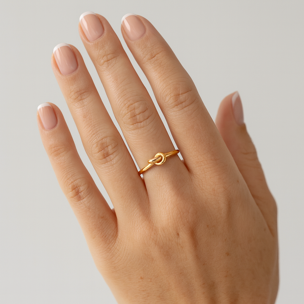 Anello Nodo Chic in Acciaio Inox – Minimal & Elegante