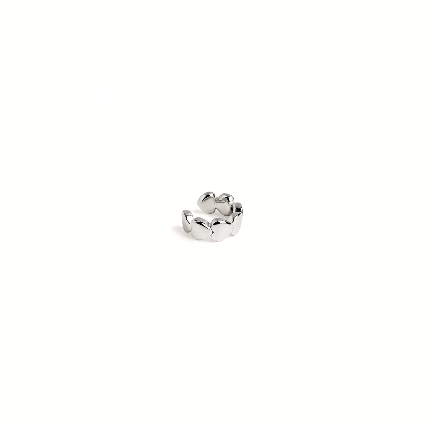 Ear Cuff Cuori · Acciaio Inox