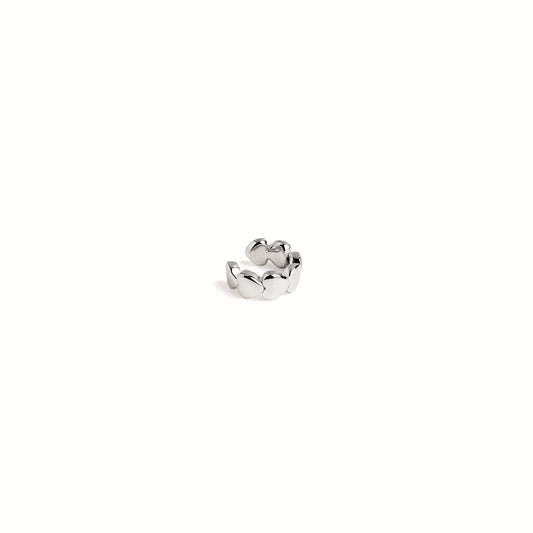 Ear Cuff Cuori · Acciaio Inox