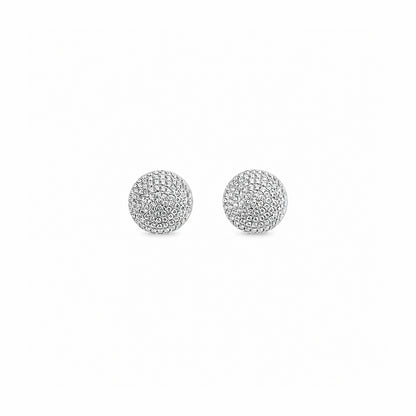 Orecchini rotondi disponibili nelle finiture oro e argento