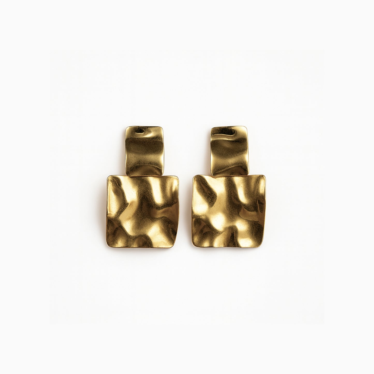 Battuto | Orecchini geometrici in Acciaio Inox