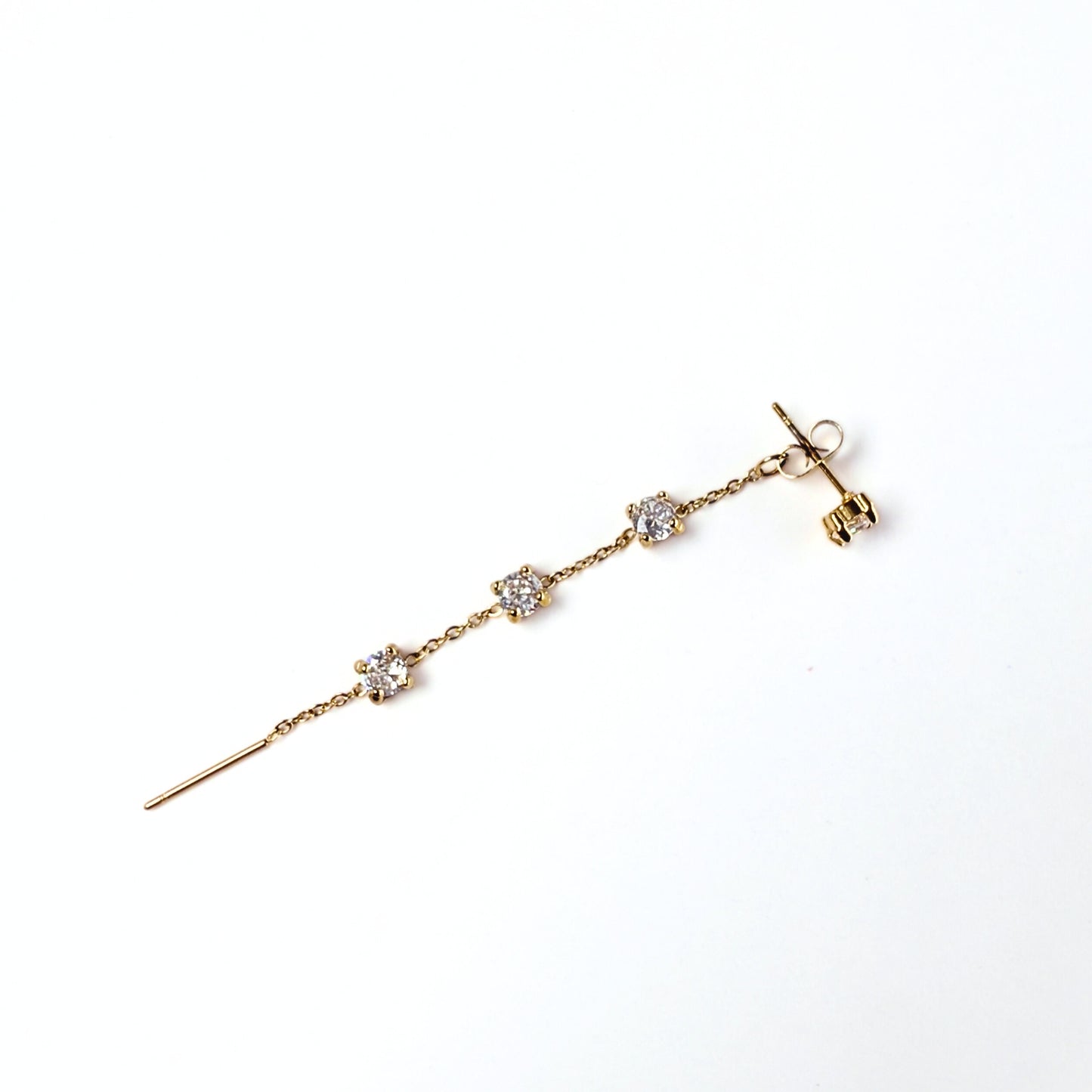 Orecchini Cascata Iguazú in Acciaio Inox – Eleganza Scintillante