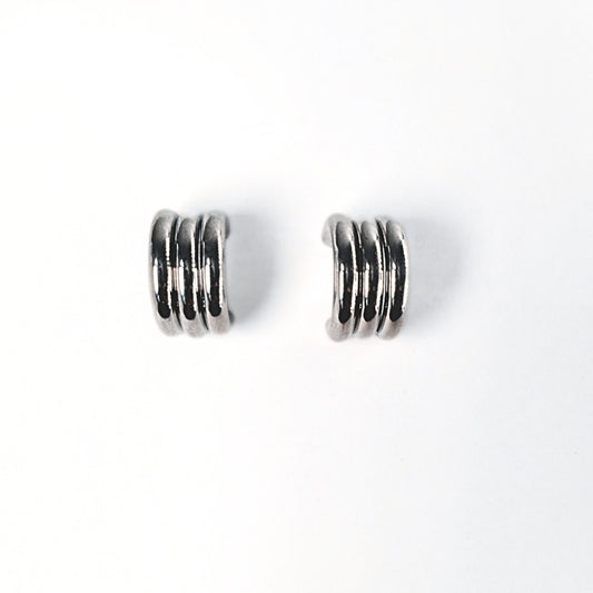 Orecchini Linea Tre in Acciaio Inox – Minimal Daily Chic