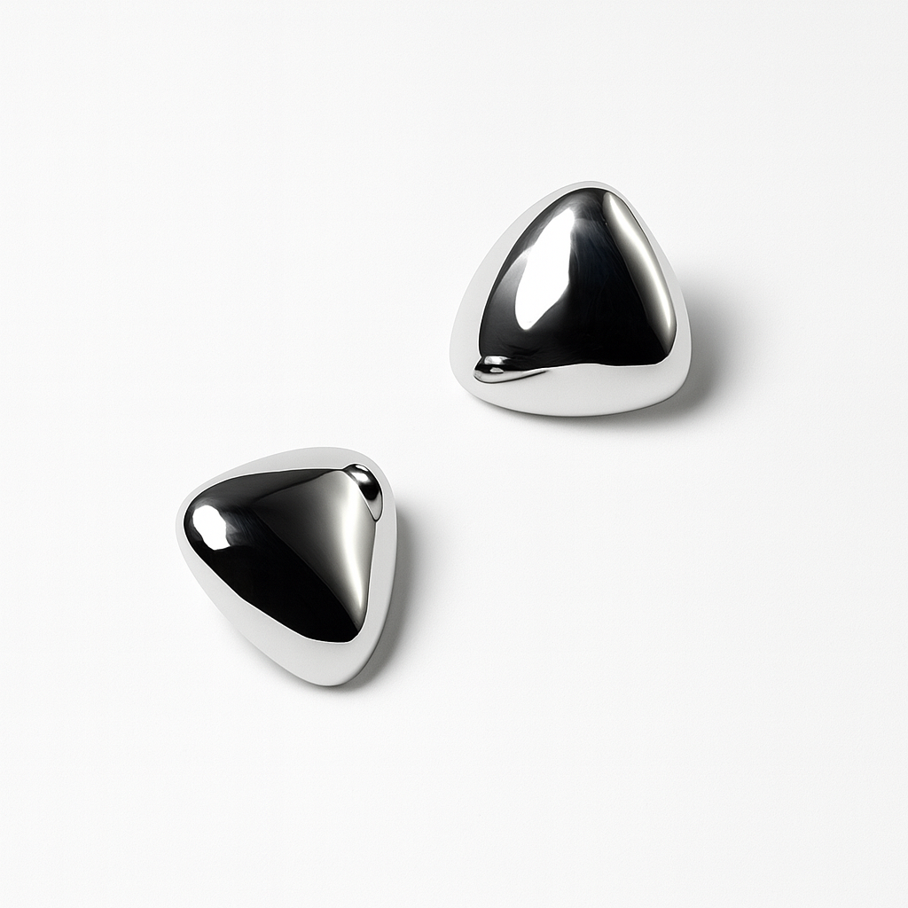 Orecchini Trina in Acciaio Inox – Design Geometrico Moderno