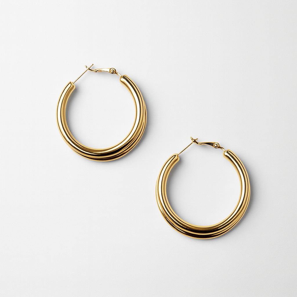 Orecchini Doppia Linea in Acciaio Inox – Minimal Chic