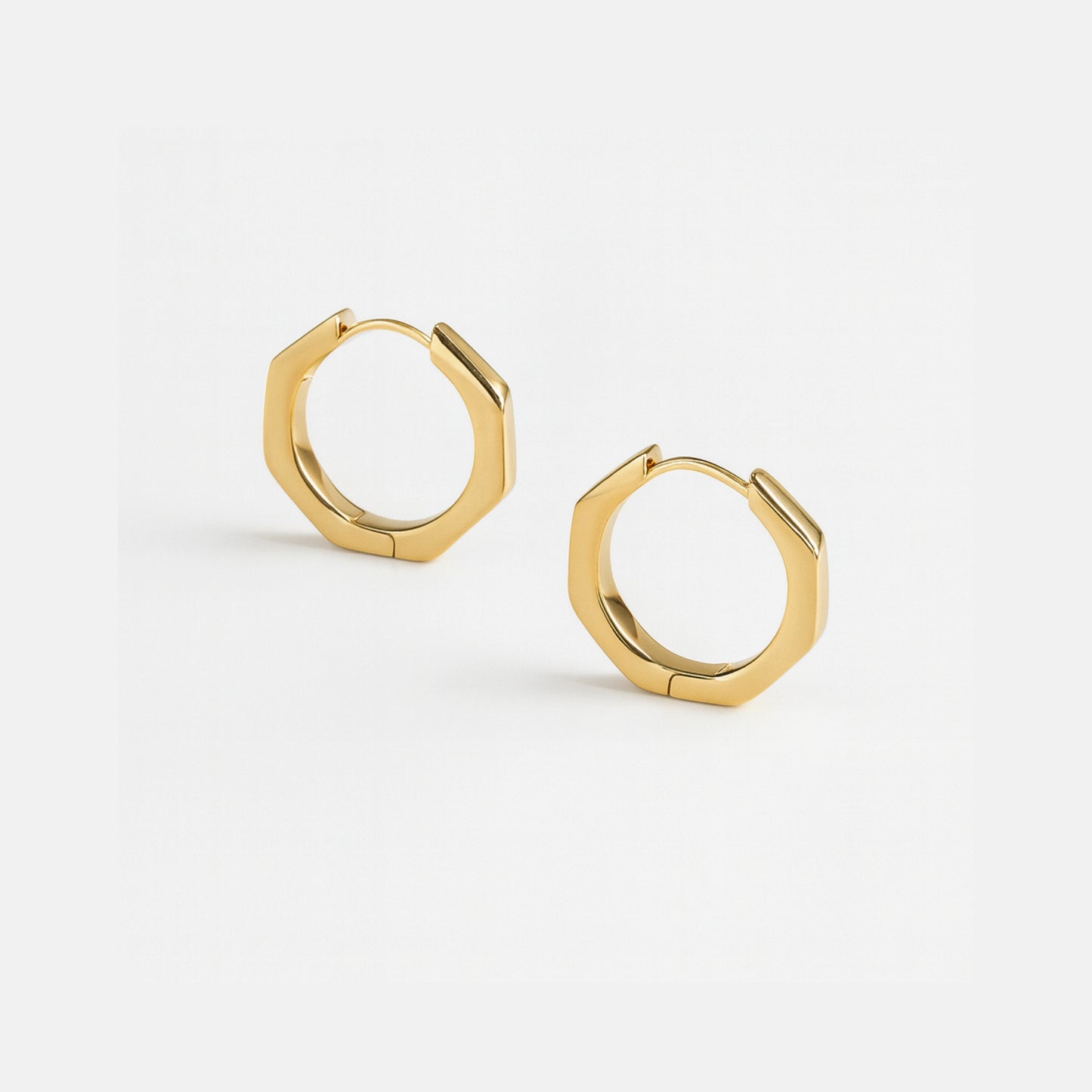 Orecchini Ottagono in Acciaio Inox – Geometria Chic