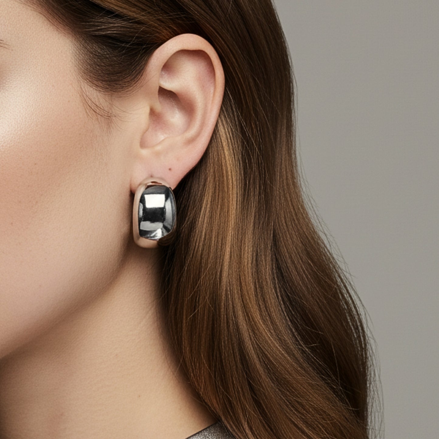 Orecchini “Mega Gloss” in Acciaio Inox – Bold & Luminosi