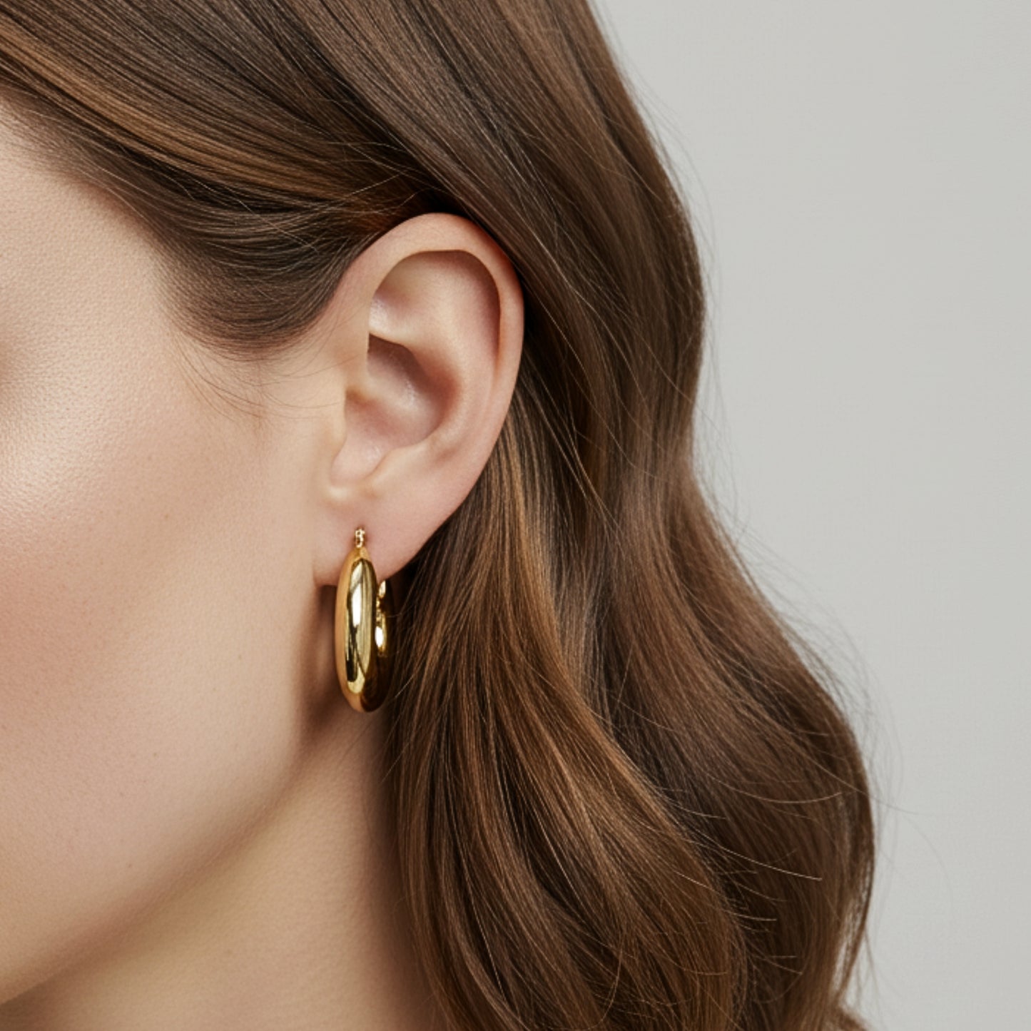 Orecchini “Orbit Hoop” in Acciaio Inox – Moderni & Chic