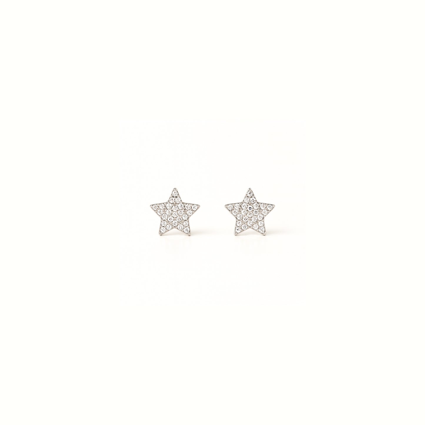 Stella Nova – Orecchini a Stella con Strass in Acciaio Inox