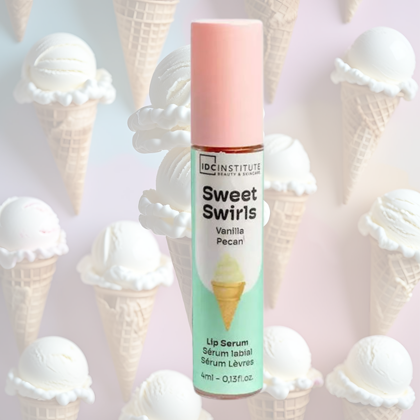 Lip Serum Sweet Swirls – IDC Institute | Strawberry & Cream, Vanilla Pecan, Caramel Drizzle