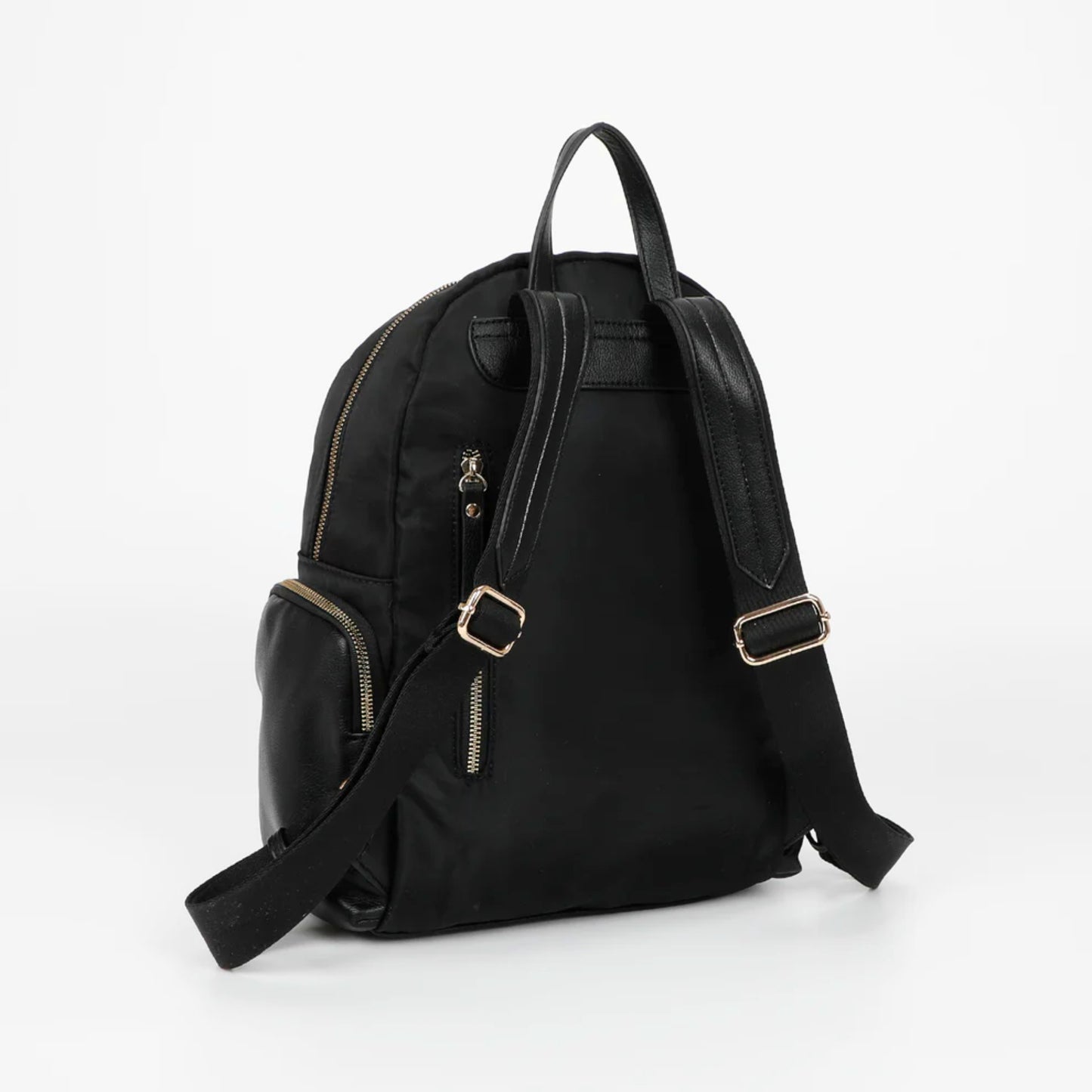 Olié – Zaino nero con dettagli in pu | Mimi mua Firenze