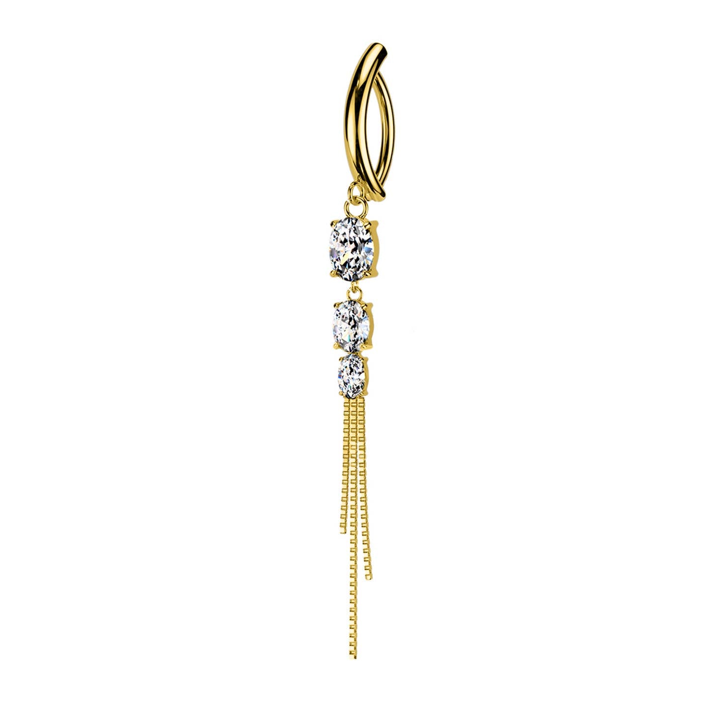 Aura Drop | Piercing Ombelico a Cascata in Acciaio Chirurgico 316L