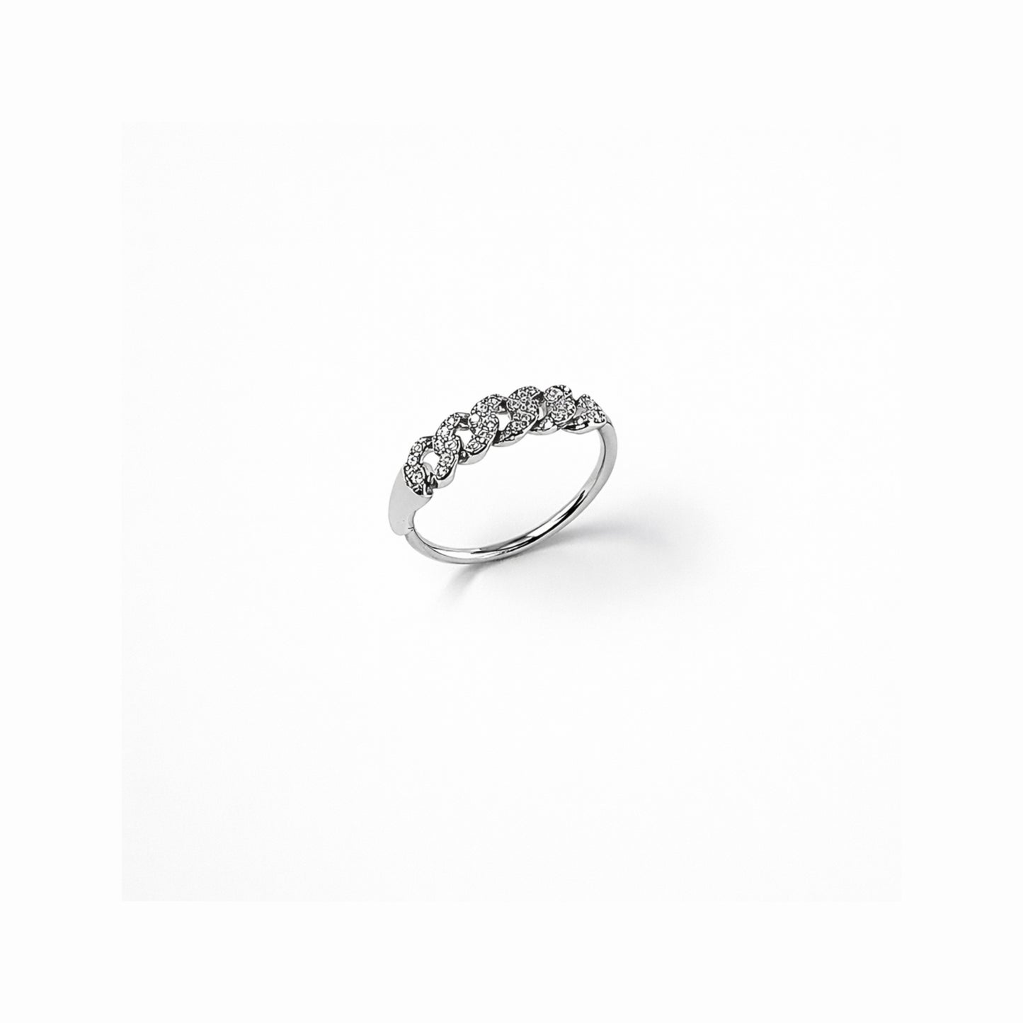 Anello Catellina – Intreccio Luminoso in Acciaio Inox