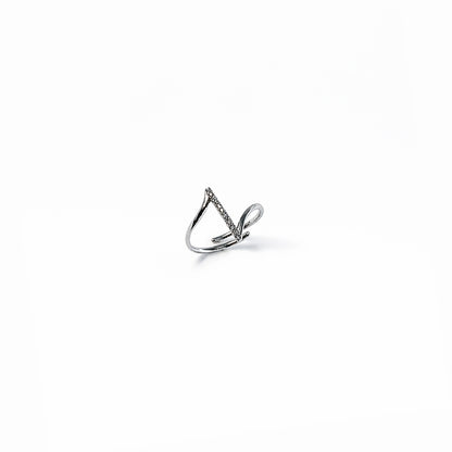 anello saetta chic acciaio inox regolabile minimal