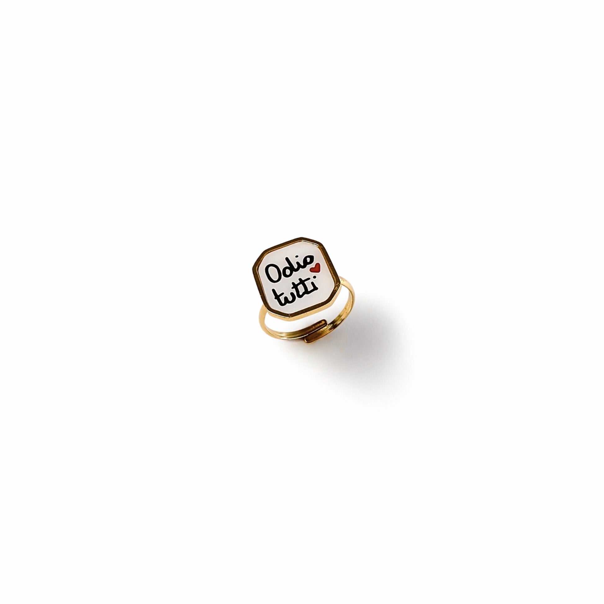 anello frase divertente donna regolabile acciaio inox