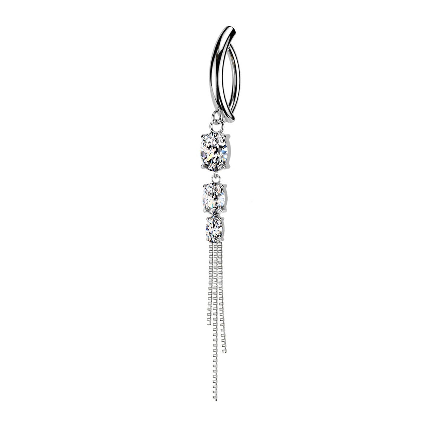 Aura Drop | Piercing Ombelico a Cascata in Acciaio Chirurgico 316L