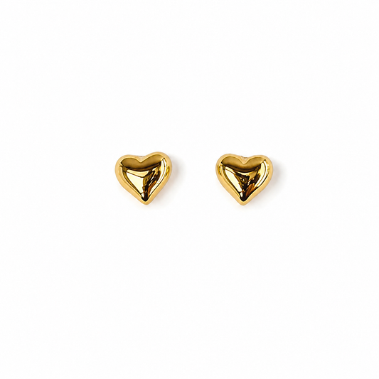 Iconic Heart · Orecchini a cuore in acciaio inox | 10mm