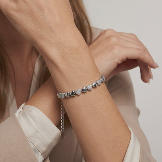Bracciale Amore Bits in Acciaio Inox