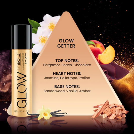 SO... ? Glow Getter Shimmer Mist – Spray Corpo Luminoso con Glitter & Profumato (140ml)